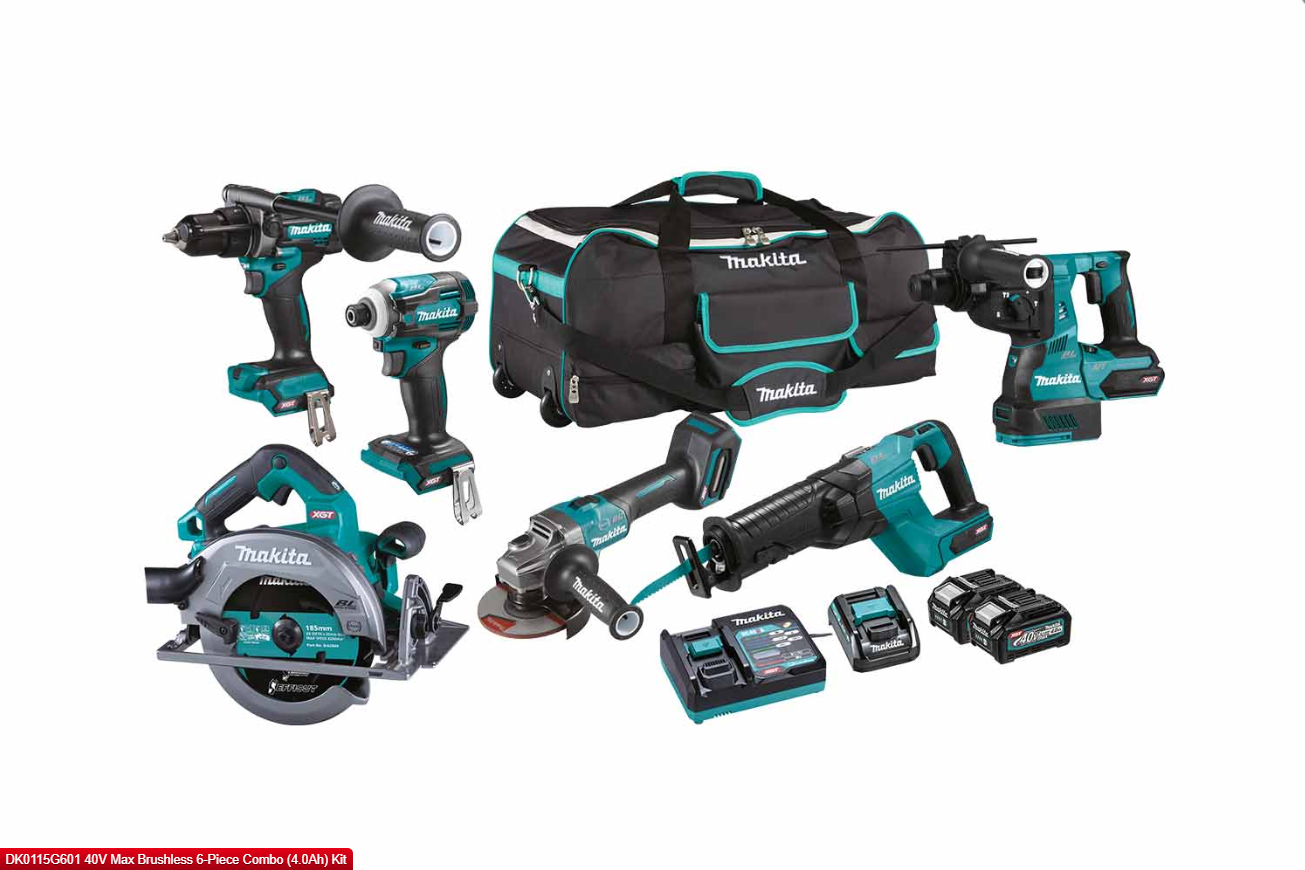 40V Max Brushless 6-Piece Combo (4.0Ah) Kit