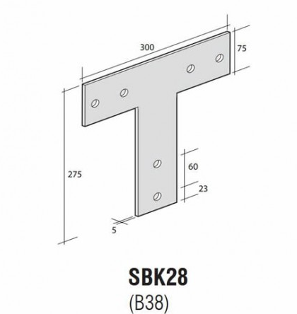 T BRACKET SBK28