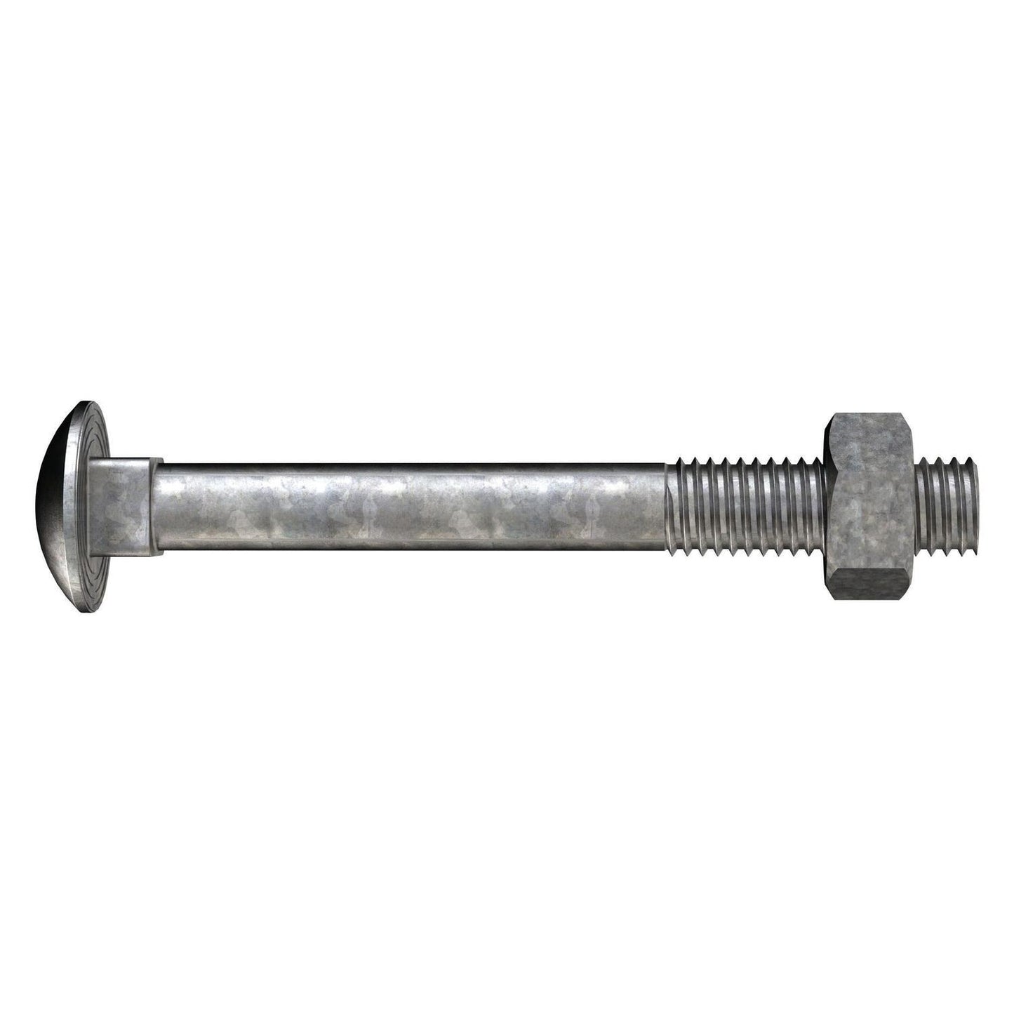 M16 X 160 COACH BOLT & NUT GALV 4.8 (A)