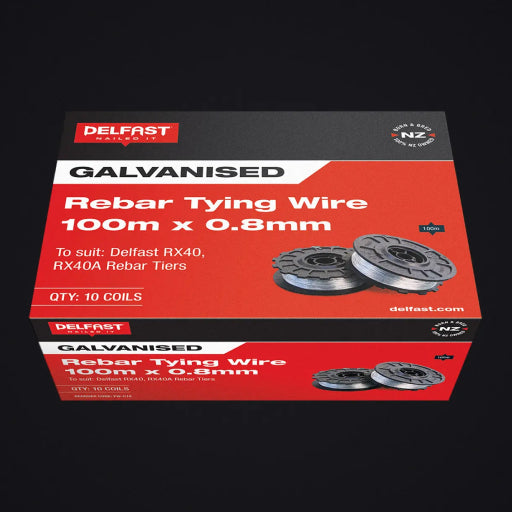 Rebar Tie Wire - 0.8mm X 100 Meter - GAL - Black Annealed on Plastic Holder 1 pcs