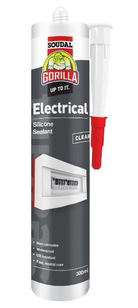 Gorilla Electrical Silicone Sealant 300ml Clear
