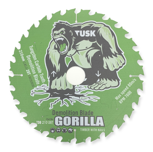 Tungsten Carbide Tooth Demolition Blade 185 x 1.6/1.0 x 24T x 20/16