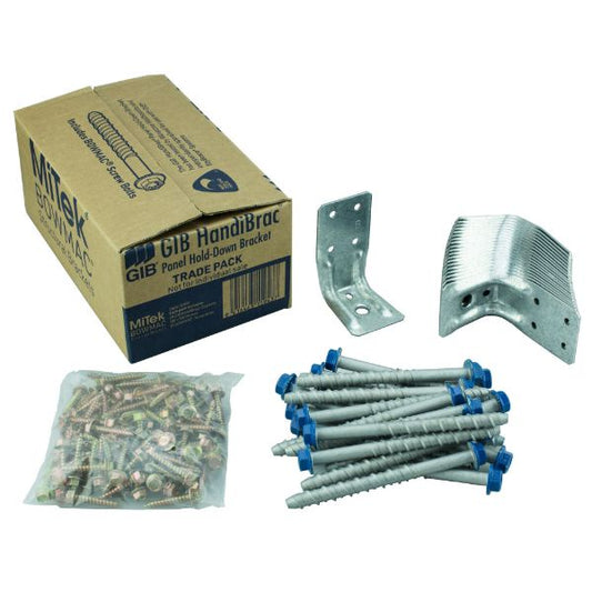 GIB HandiBrac Bracket & Bolt 20 Pieces Trade Pack