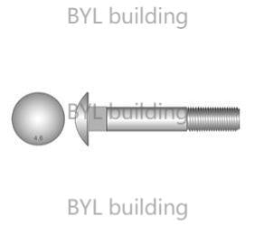 M16 X 150 COACH BOLT/NUT GALV CLASS 4.8 (Fortress)