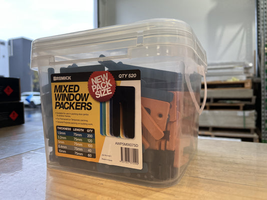 WINDOW PACKER MIX 5 SIZE 75mm - TUB