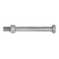 Fortress M12 x 180mm Hex Bolt & Nut CL4.8 HD Galvanized