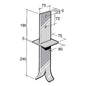 Post & Bearer Bracket 304 Stainless
