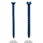 TNT Titen Turbo Concrete and Masonry Screw TNT25400TF 6.35 x 83 (Box of 100)