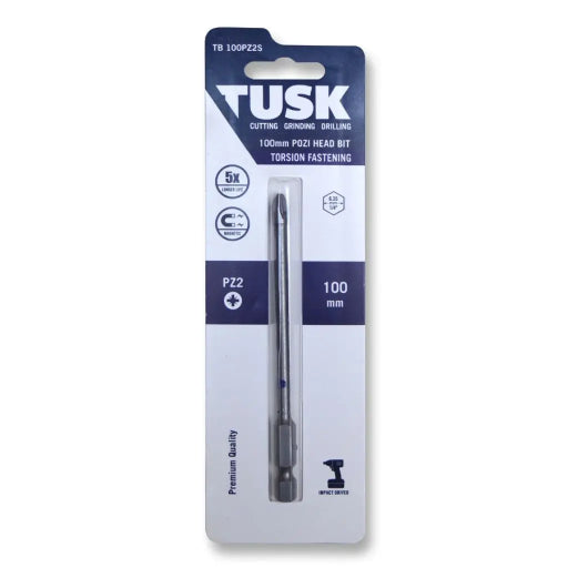 Tusk 100 Pozi Head Bit PZ2