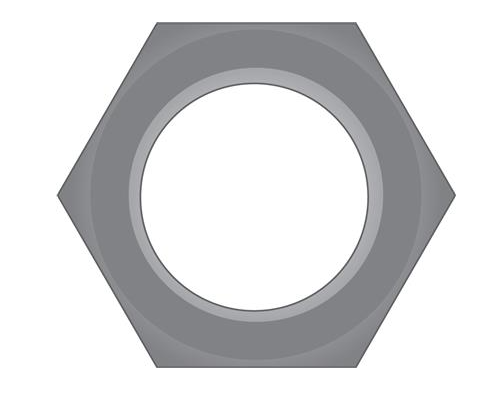 M16 HEX FULL NUTS S/S T304 (Fortress)