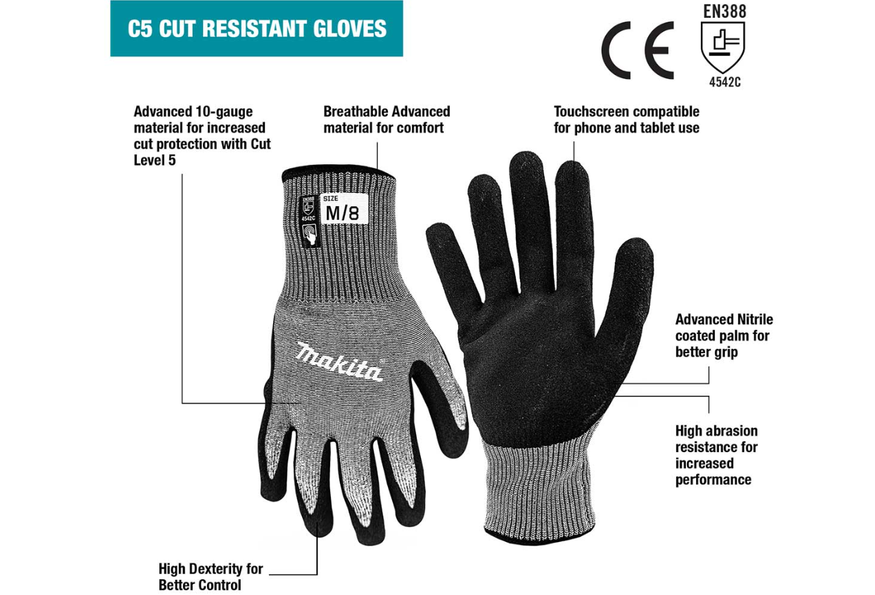 CUT RESIST C5 GLOVES-L