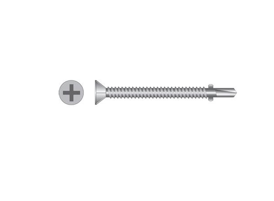 14G X 80MM CSK TORX T30 REAMER WINGTEK SELF-DRILLING CLASS 3 (25) (Fortress)