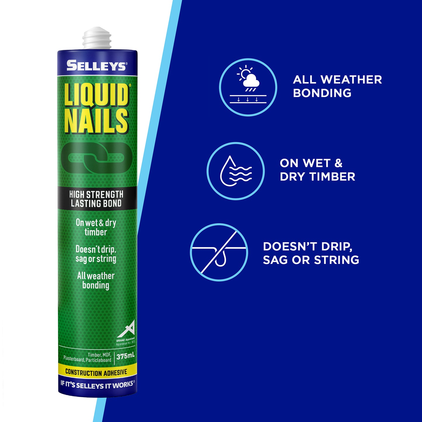 SELLEYS LIQUID NAILS 375ML 6PK