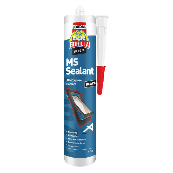 Soudal Gorilla MS Sealant All Purpose - 415g - Black