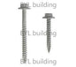 14Gx40mm Type17 Hex Flange Galv Timber Screw 500pack
