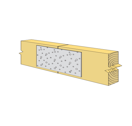 NAIL-ON PLATE 100X1X190MM S/STEEL