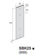 FLAT STRAP S/LESS STEEL SBK25/S