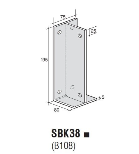 BEAM SUPPORT BRACKET SBK38