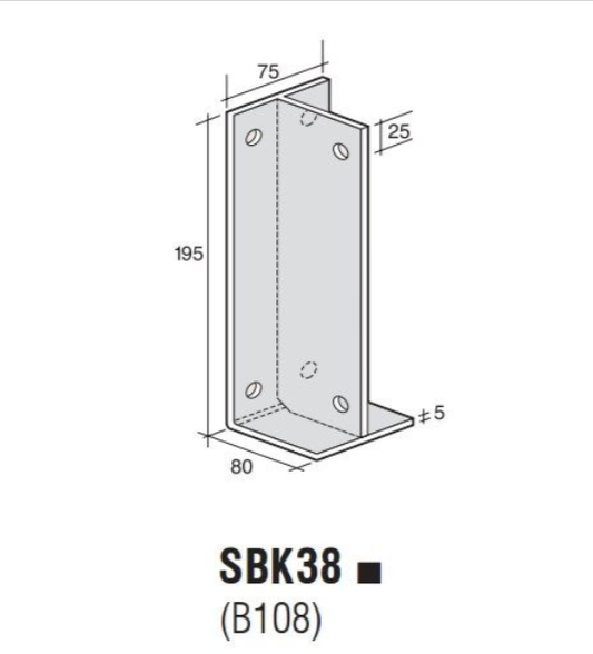 BEAM SUPPORT BRACKET SBK38