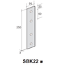 FLAT STRAP S/LESS STEEL SBK22/S