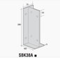 BEAM SUPPORT BRACKET SBK38A