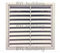 Fixed Louvre Grille 200mm White Plst